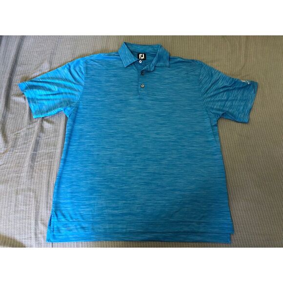 Foot Joy FJ Polo‎ Shirt Blue Men's Size Large - Picture 1 of 8